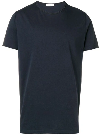 Cenere Gb Short Sleeved Cotton T-shirt In Blue