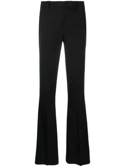 Quelle2 Slim-fit Flared Trousers In Black