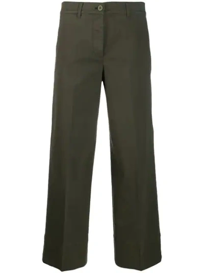 Quelle2 Straight Leg Trousers In Green