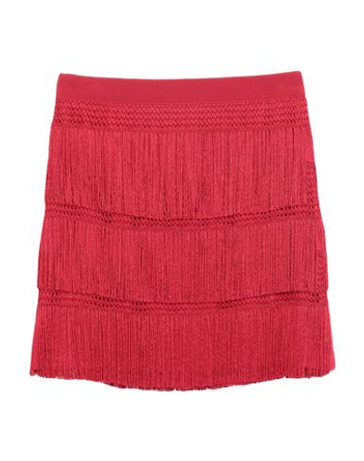 Alberta Ferretti Mini Skirts In Red