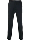 Pt01 Plain Tailored Trousers In Blue