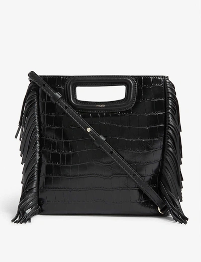 Maje Womens Black Bag-119mcroco 1 Size