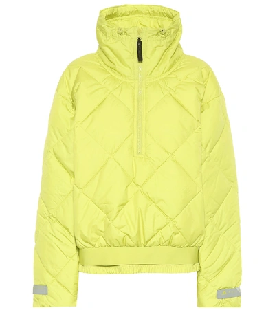 Adidas By Stella Mccartney Padded Pull-on Active Puffer Jacket In Green