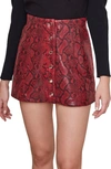 Astr Come Slither Miniskirt In Ruby Python