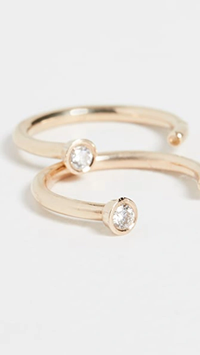 Ariel Gordon Jewelry Mini Diamond Dust Hoop Earrings In Gold