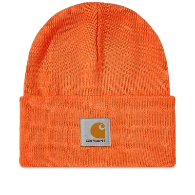 Carhartt Wip Acrylic Watch Hat In Orange
