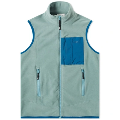 Wood Wood Olaf Fleece Vest In Blue