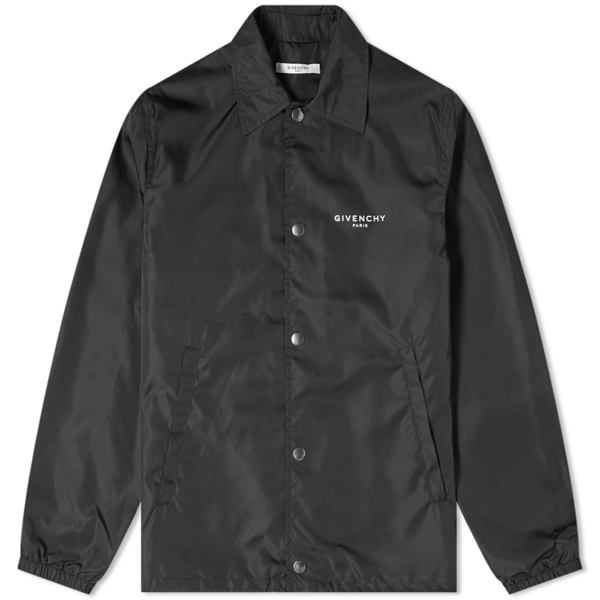 Givenchy Paris Logo Coach Jacket In Black | ModeSens