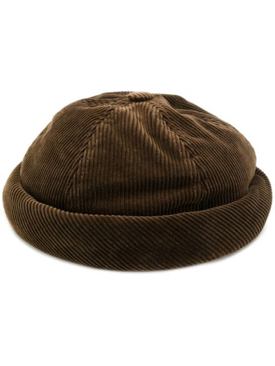 Junya Watanabe X Béton Ciré Corduroy Hat Cap In Brown