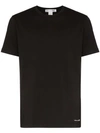 Comme Des Garçons Shirt Slim-fit Logo-print Mélange Cotton-jersey T-shirt In Black