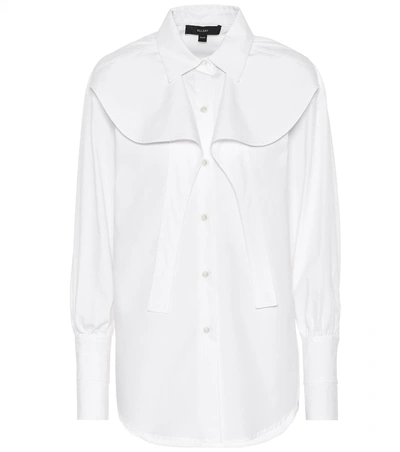 Ellery Icaro Frilled Cotton Shirt In White