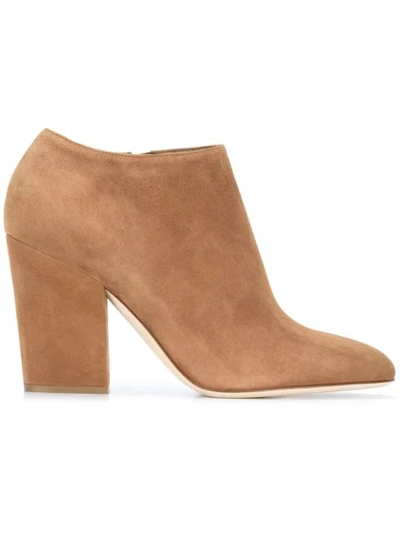 Sergio Rossi Ankle Length Boots In Brown