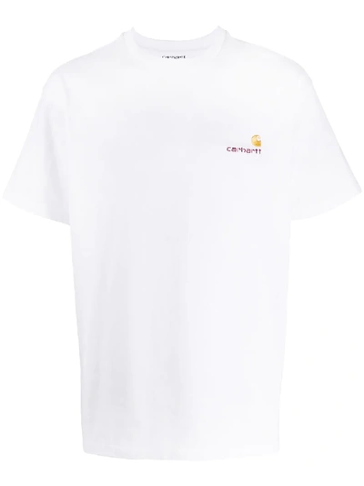 Carhartt American Script T-shirt In Grey