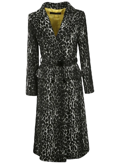 Ermanno Ermanno Scervino Printed Trench In Grey/black