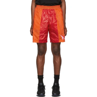 Heron Preston Ssense Exclusive Orange And Red Jump Shorts In Orangemulti