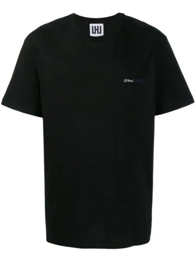 Les Hommes Logo T-shirt In Black