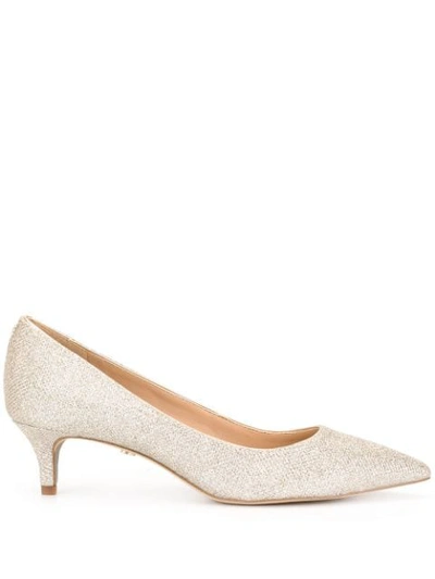 Sam Edelman Dori Kitten Heel Pumps In Silver