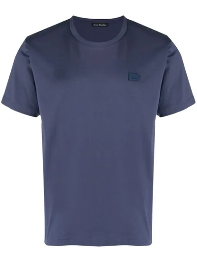 Acne Studios Short Sleeved T-shirt In Blue