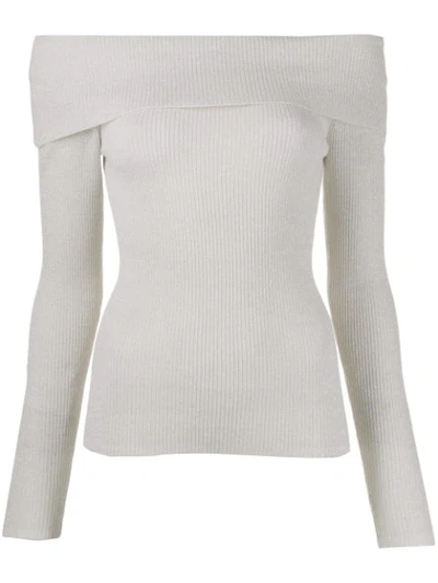 P.a.r.o.s.h Off The Shoulder Jumper In Neutrals