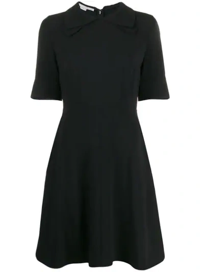 Stella Mccartney Pleated Collar Dress In Black