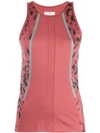 Adidas By Stella Mccartney Leopard Print Training Top - Red In Pink