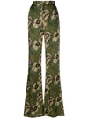 Etro Floral Print Trousers In Green