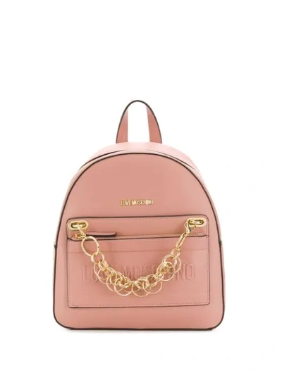 Love Moschino Love Backpack In Pink