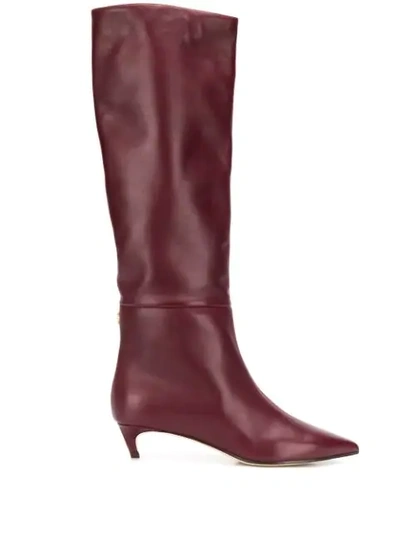 Jimmy Choo Maxima 35 Boots In Red