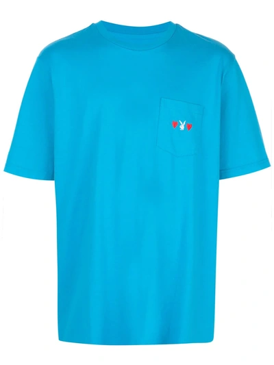 Supreme Patch Pocket T-shirt In Blue