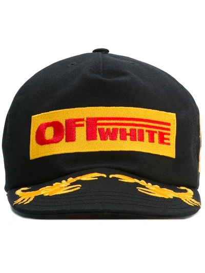 Off-white Scorpions-embroidered Cap In Black | ModeSens