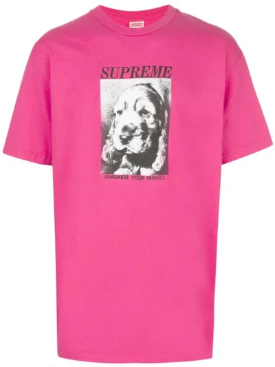 Supreme Remember Tee In Pink