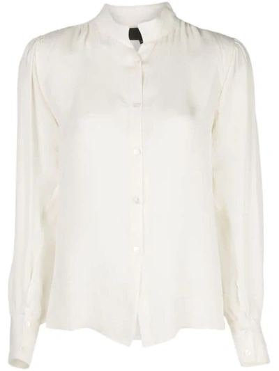 Nili Lotan Long Sleeved Shirt In White