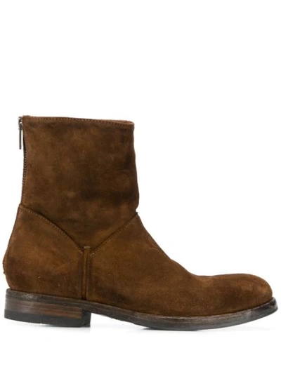 Pantanetti Classic Ankle Boots In Brown