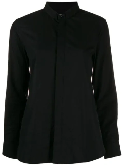 Saint Laurent Classic Cotton Shirt In Black