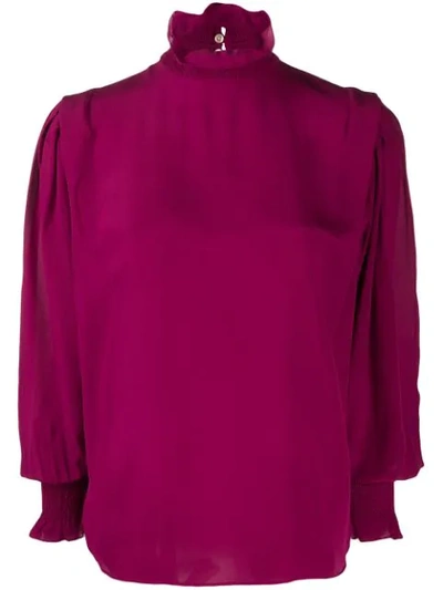 Isabel Marant Étoile High Neck Blouse In Pink