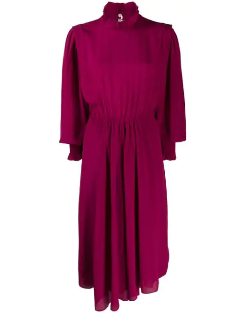 Etoile Isabel Marant Yescott Midi Dress In 40Ry Raspberry | ModeSens