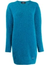 Dsquared2 Slouchy Sweater Dress In Blue