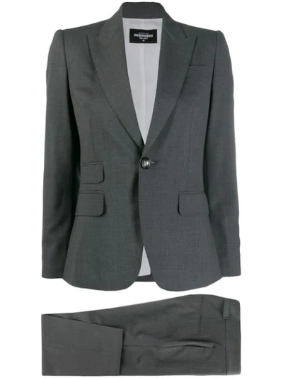 Dsquared2 Slim-fit Two Piece Suit In Grey