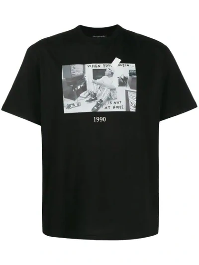 Throwback Willie Print T-shirt In Black