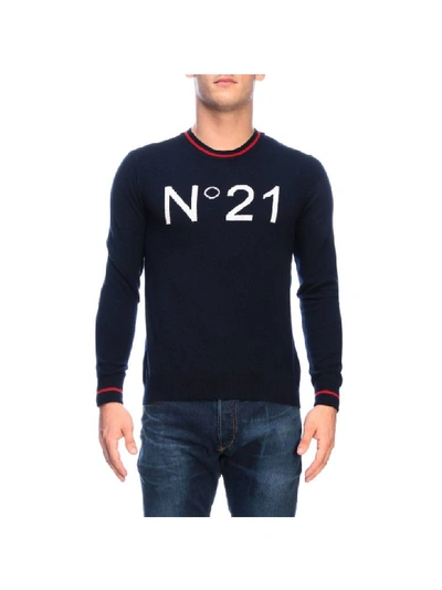 N°21 N° 21 Sweater Sweater Men N° 21 In Blue