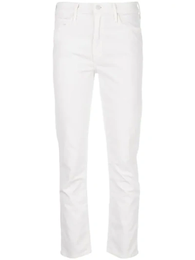 Mother Slim-fit Jeans In White