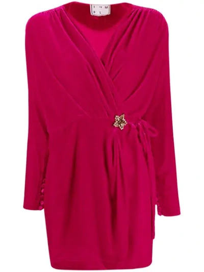 In The Mood For Love Mary Jane Wrap Dress In Pink