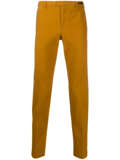 Pt01 Skinny Chinos In Yellow
