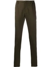 Dondup Slim-fit Chinos In Green