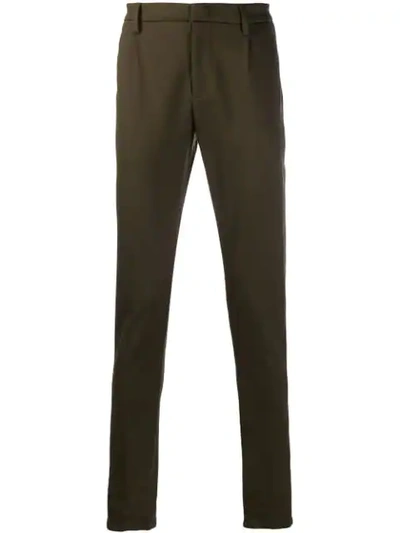 Dondup Slim-fit Chinos In Green