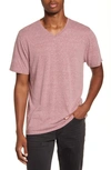 Threads 4 Thought Slim Fit V-neck T-shirt In Brick Red