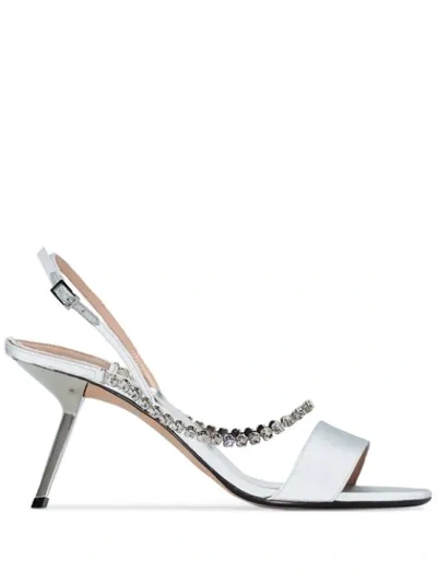 Alchimia Di Ballin Pethia Slanted Sandals In Grey