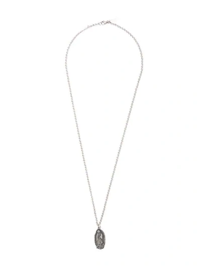 Nialaya Jewelry Our Lady Of Guadalupe Pendant Necklace In Silver