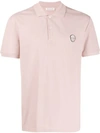 Alexander Mcqueen Skull Patch Polo Shirt In Pink