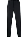 Prada Zipped Ankle Tailored Trousers In Black